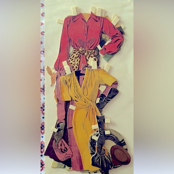 Vintage 1993 Movie Star Cutout Paper Doll Set/2 Lana Turner,Paulette Goddard - Picture 15 of 15